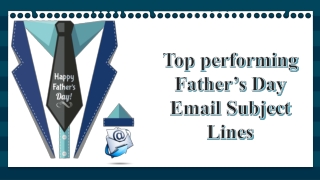 Most Effective Father’s Day Email Subject Lines