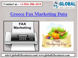 Greece Fax Marketing Data