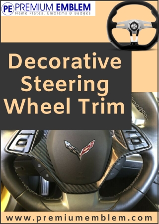 Decorative Steering Wheel Trim | Perfect for Market Exposure