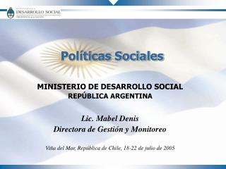Políticas Sociales