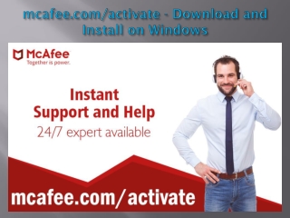 mcafee.com/activate - Download and Install on Windows