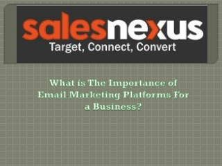 What is The Importance of Email Marketing Platforms for a Business?