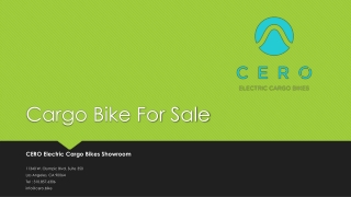 Cargo Bike For Sale