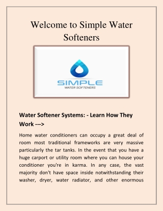 Best Water Softener Company , Whole House Filtration - simplewatersofteners.com