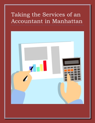 Taking the Services of an Accountant in Manhattan