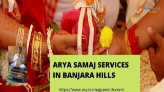 Arya Samaj Services in Banjara Hills