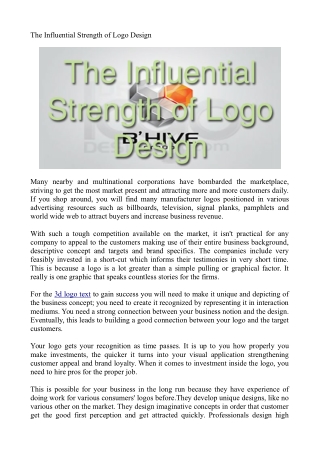 The Influential Strength of Logo Design