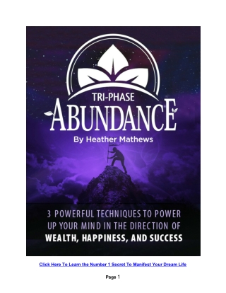 Tri phase Abundance - Wealth Happiness And Success