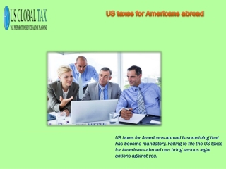 US Taxes For Americans Abroad