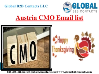 Austria CMO Email list