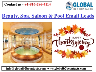 Beauty, Spa, Saloon & Pool Email List