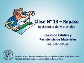 Clase N° 13 – Repaso de Resistencia de Materiales