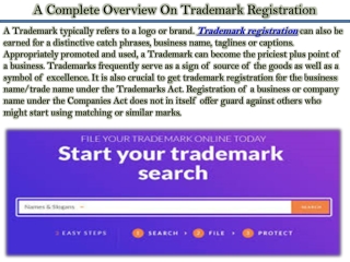 A Complete Overview On Trademark Registration