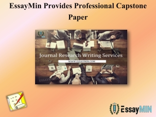 EssayMin Provides Professional Capstone Paper