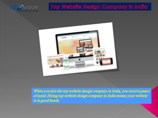 Top Website Design Company in India
