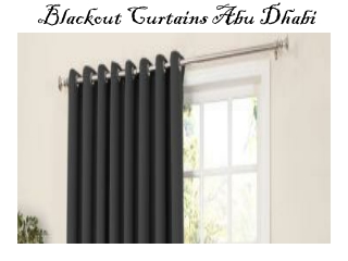 Blackout Curtains Abu Dhabi