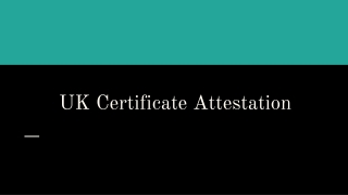 Uk Certificate Attestation