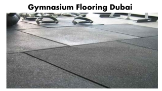 Gymnasium Flooring Dubai