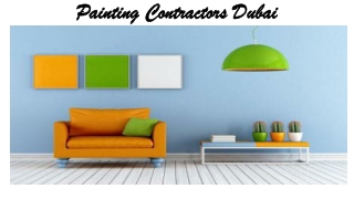 Painting Contractors In Dubai