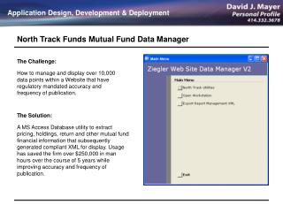 North Track Funds Mutual Fund Data Manager