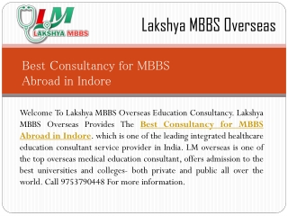 Best Consultancy for MBBS Abroad in Indore