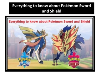 Everything to Know About Pokémon Sword and Shield