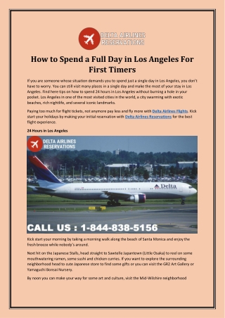 How to Spend a Full Day in Los Angeles For First Timers