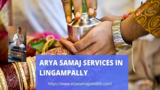 Arya Samaj Services in Lingampally