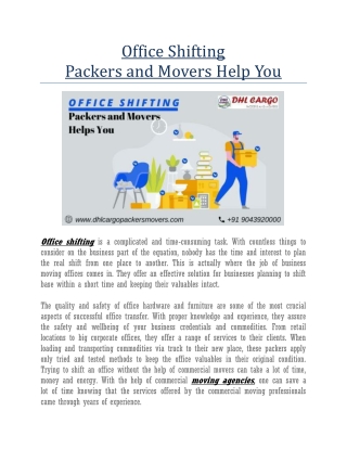 Movers and Packers Chennai