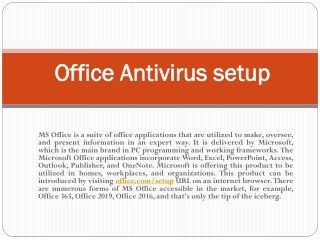 Activate Antivirus Office Product Key