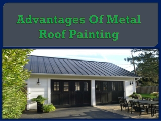 Advantages Of Metal Roof Painting