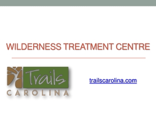 Wilderness Treatment Centre - trailscarolina.com