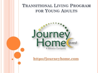 Transitional Living Program for Young Adults - journeyhome.com