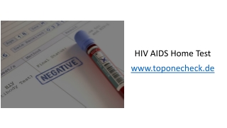 HIV AIDS Home Test Germany