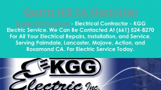 Quartz Hill CA Electrician