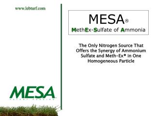 MESA ® M eth E x- S ulfate of A mmonia