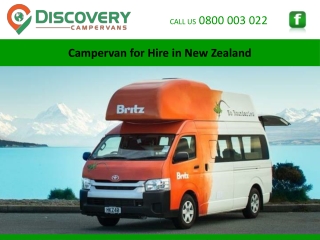 Campervan for Hire in New Zealand