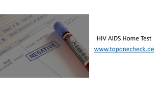 HIV AIDS Home Test Germany