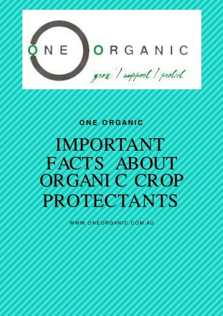 Organic Crop Protectants | Effective Microorganisms | One Organic