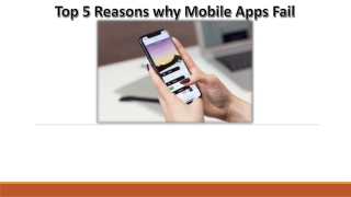 Top 5 Reasons why Mobile Apps Fail