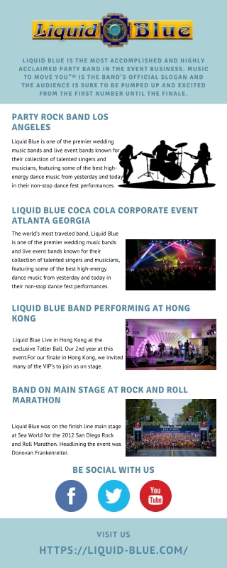 Party Rock Band Los Angeles - Liquid Blue