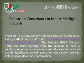 Education Consultants in Indore Madhya Pradesh