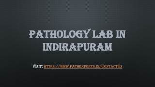 Pathology lab in Indirapuram