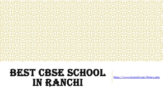 Best CBSE School in Ranchi