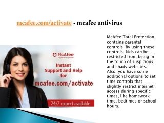 www.mcafee.com/activate - mcafee antivirus