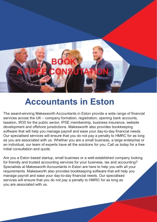 Accountants in Eston