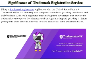 Significance of Trademark Registration Service