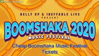 Boomshaka Music Festival Tickets Cheap
