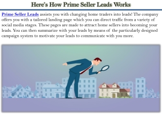 Here’s How Prime Seller Leads Works