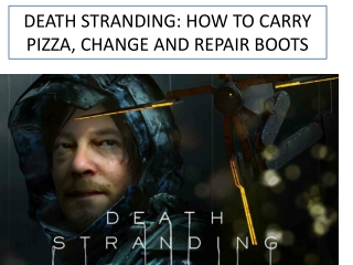 HOW TO CARRY PIZZA, CHANGE AND REPAIR BOOTS